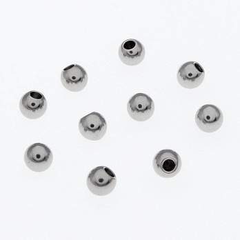 Заглушки торцевые из нержавеющей стали, 4 мм, Темное серебро (STL-055919)