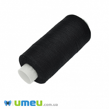 Нить полиэстеровая KIWI №40/2, col.325, Черная, 366 м (MUL-041145)