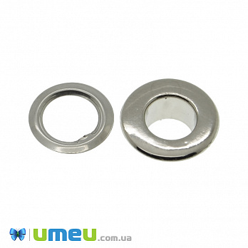 Люверс з нержавіючої сталі, 12 мм, Темне срібло (SEW-040232)