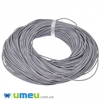 Шкіряний шнур, 1,5 мм, Сірий (LEN-044186)