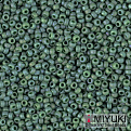 Бисер японский Miyuki круглый RR 15/0 №4699, Зеленый матовый радужный (BIS-051212)