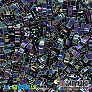 Бісер японський Miyuki HALF TILA №455, 5х2,3 мм, Ірис синій (BIS-046074)