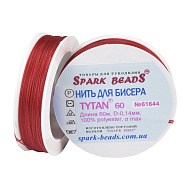 Нить для бисера Титан 60, Красная №61644, 60 м (MUL-061369)