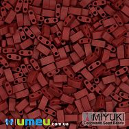 Бисер японский Miyuki HALF TILA №2040, 5х2,3 мм, Красный матовый (BIS-046083)