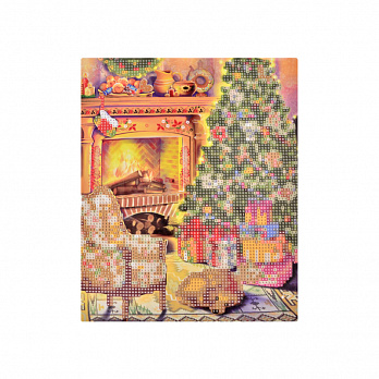 Набор алмазной живописи на картоне 25х21 см, Праздничный вечер (SXM-051497)