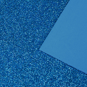 Фоаміран глітерний, 2 мм, Синій, 20х30 см (FOM-056424)