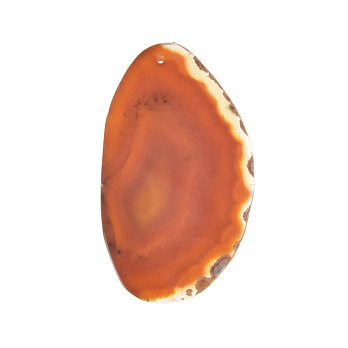 Срез Агата, Красно-коричневый, 68х40 мм (POD-020223)