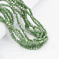 Намистини круглі грановані, 4 мм, Зелені АВ (BUS-052206)