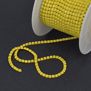 Стразовий ланцюг SS6 - 2,0 мм, Жовтий, Стрази скляні жовті (ZEP-061038)