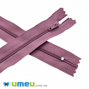 Блискавка спіральна нероз'ємна, 18 см, Тип 3, Бузкова (ZIP-045091)