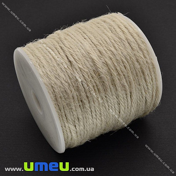 Шпагат Пеньковий, Кремовий, 2 мм (LEN-010175)