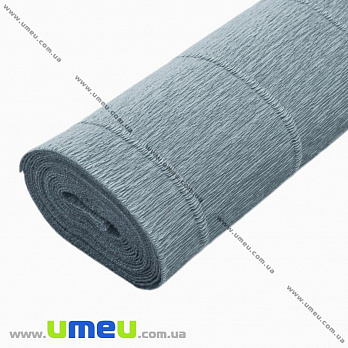Гофрований папір Італія, Сірий 606, 180 г, 50х50 см (DIF-023434)