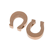 Намистина з нержавіючої сталі Підкова, 10х9 мм, Рожеве золото (STL-039035)