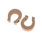 Намистина з нержавіючої сталі Підкова, 10х9 мм, Рожеве золото (STL-039035)