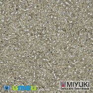 Бісер японський Miyuki круглий RR 15/0 №1, Сріблястий (BIS-045858)