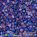 Бисер японский Miyuki круглый RR 11/0 №MIX92, Микс фиолетовый (BIS-045564)