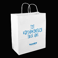 Крафт пакет, 300х150х350 мм, Білий (UPK-052543)