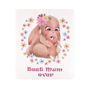 Набор алмазной живописи на картоне 25х21 см, Зайчики (SXM-056416)