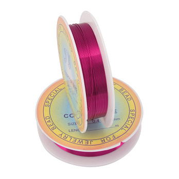 Проволока медная, 0,4 мм, Малиновая (LES-034141)