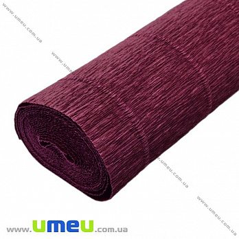 Гофрований папір Італія, Бордовий темний 588, 180 г, 50х50 см (DIF-019100)