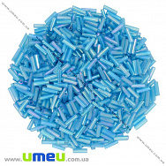 Бісер китайський стеклярус, 6 мм, Блакитний АВ прозорий (BIS-012053)