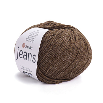 Пряжа YarnArt Jeans 50 г, 160 м, Коричневая темная 70 (YAR-025323)