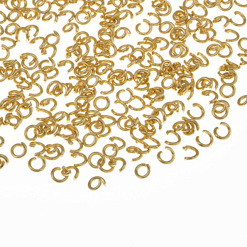 Колечка з нерж. сталі, 3 мм, 0,6 мм, Покриття 18 kt (STL-059079)