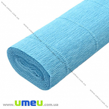Гофрированная бумага Италия, Голубая 556, 180 г, 50х50 см (DIF-019108)