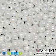 Бисер японский Miyuki круглый RR 6/0 №471, Белый АВ (BIS-046028)