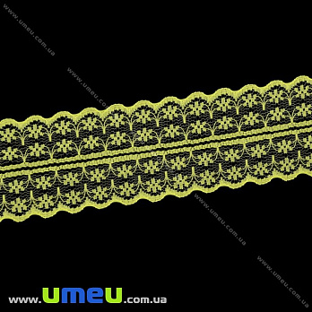 Мереживо тонке, 45 мм, Жовте (LEN-020677)