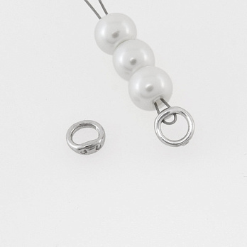 Кільце-протектор для тросика, 5,5 мм, Латунь з покриттям Родій (BUS-058492)