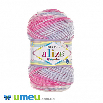 Пряжа Alize Batik Sekerim Bebe 100 г, 320 м, Розово-голубая 7253 (YAR-048036)