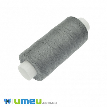 Нитка поліестерова KIWI №40/2, col.335, Сіра, 366 м (MUL-046772)