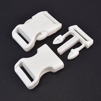 Фастекс пластиковий, 20 мм, Білий (ZAM-061885)