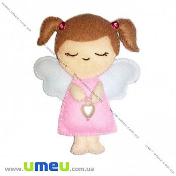 Набір з фетру для створення іграшки, Янголятко ФН-55, 9х11 см (FLT-034859)