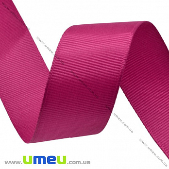 Репсова стрічка, 40 мм, Малинова (LEN-016786)