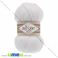 Пряжа Alize Lanagold Plus 100 г, 140 м, Біла 55 (YAR-029550)