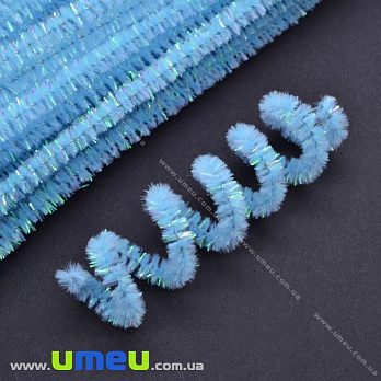 Синельний дріт, Блакитний блискучий, 30 см (DIF-018001)