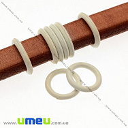 Гумові колечка-стоппери для браслета, 12 мм, Кремові (BUS-009861)