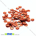 Пайетки Китай круглые граненые, 4 мм, Терракотовые (PAI-031948)