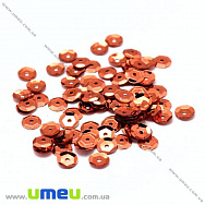 Паєтки Китай круглі грановані, 4 мм, Теракотові (PAI-031948)