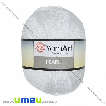 Пряжа YarnArt Pearl 90 г, 270 м, Біла 106 (YAR-025330)