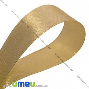 Атласна стрічка, 25 мм, Бежева (LEN-017548)