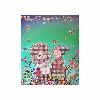 Набор алмазной живописи на картоне 25х21 см, Искренние пожелания (SXM-051501)