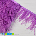 Перья страуса на ленте, 8-10 см, Сиреневые (PER-040287)