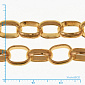 Цепь, Золото, 10,5х8 мм (ZEP-062048)