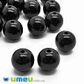 Бусины пластиковые Круглые, 18 мм, Черные (BUS-000689)