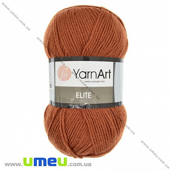 Пряжа YarnArt Elite 100 г, 300 м, Терракотовая темная 847 (YAR-023279)
