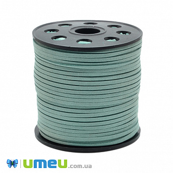 Замшевий шнур, 3 мм, Бірюзовий (LEN-040138)