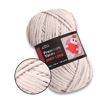 Пряжа Premium Yarn Baby Love 100 г, 120 м, Пудровая 342 (YAR-061601)